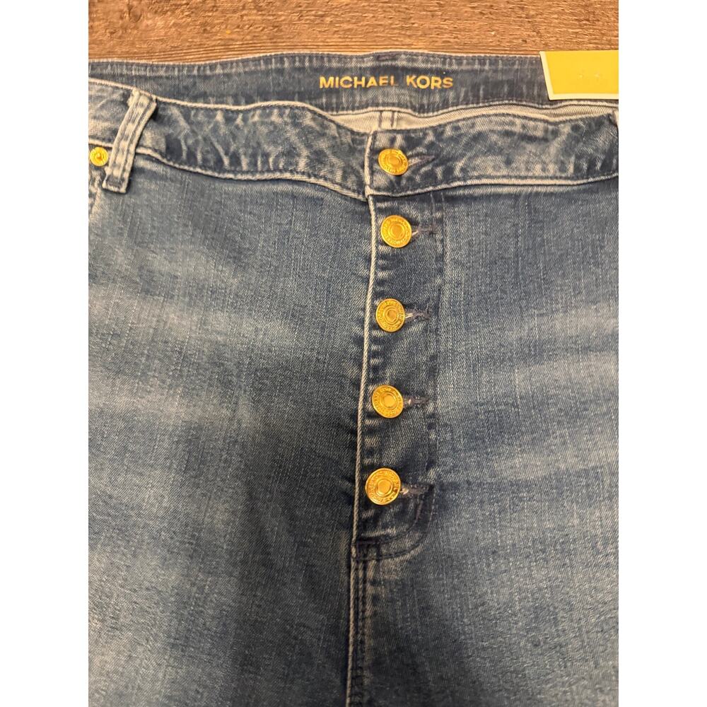 Michael Kors Selma Cropped Flare Jeans Size 22W New With TAG - Picture 5 of 10